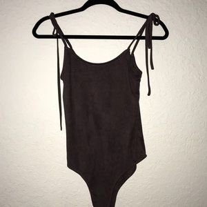 Pacsun suede bodysuit